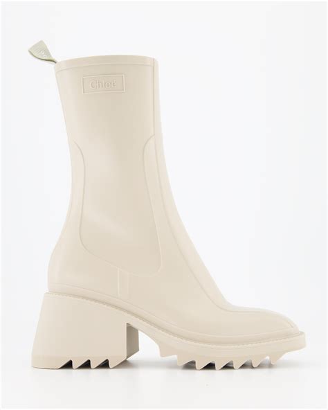 Bottes betty Chloé Beige taille 39 EU en Caoutchouc .